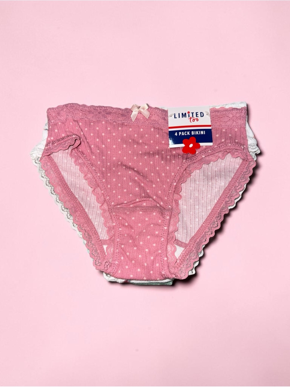 Kids Bikini Underwear - 4 Pack Limited Too (size 8) NWT